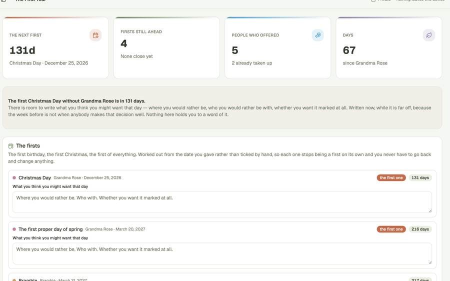 The First Year screenshot