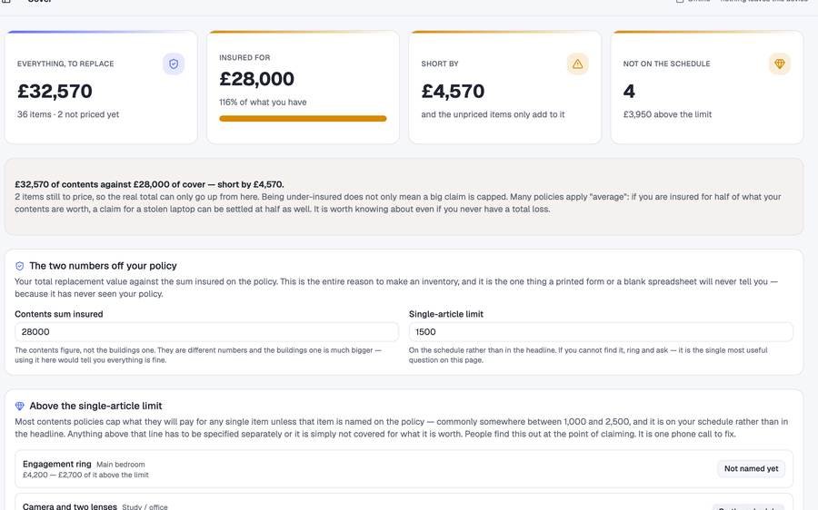 Home Inventory for Insurance screenshot